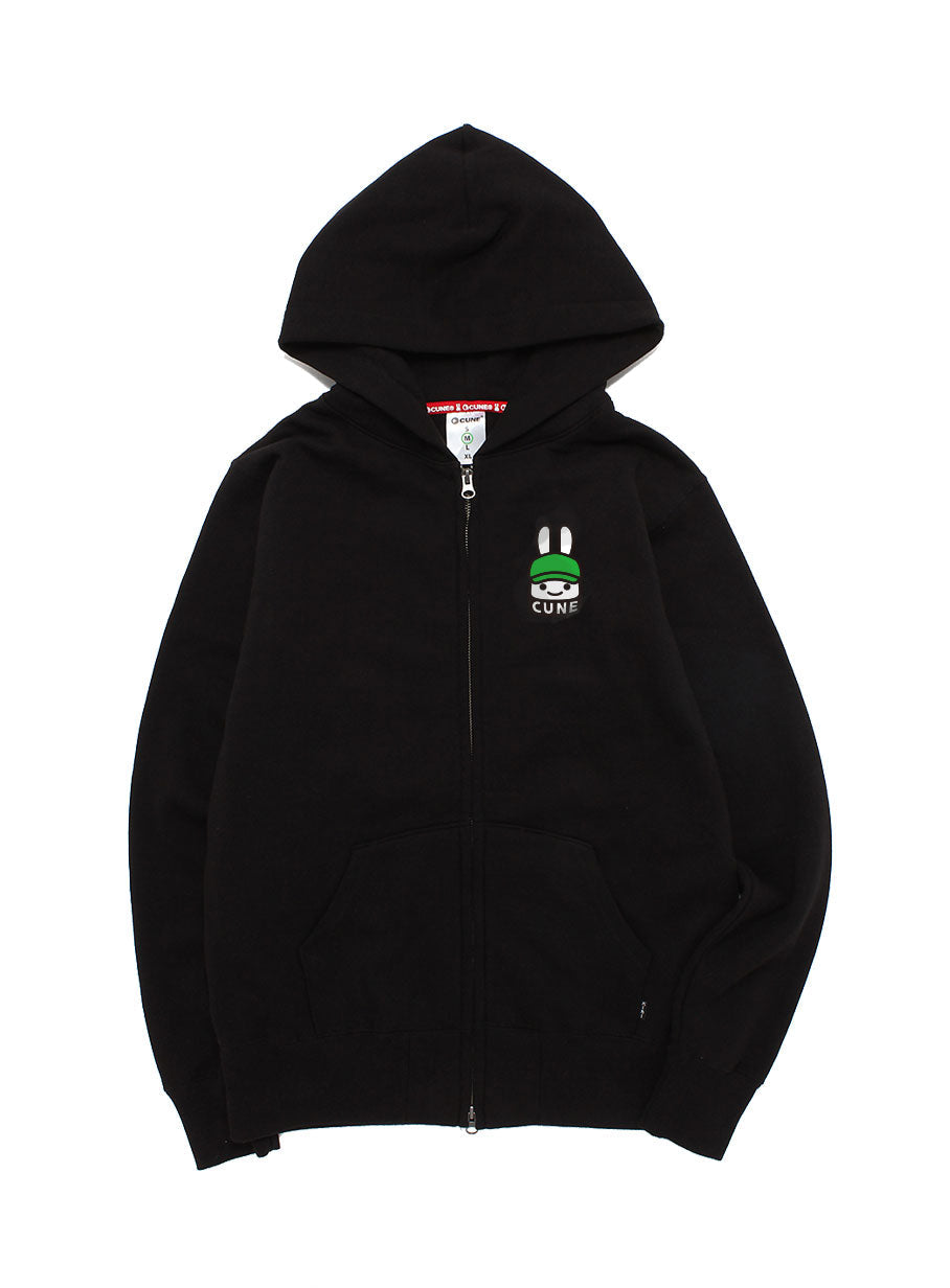CUNE ジップアップパーカー 帽子ウサギ