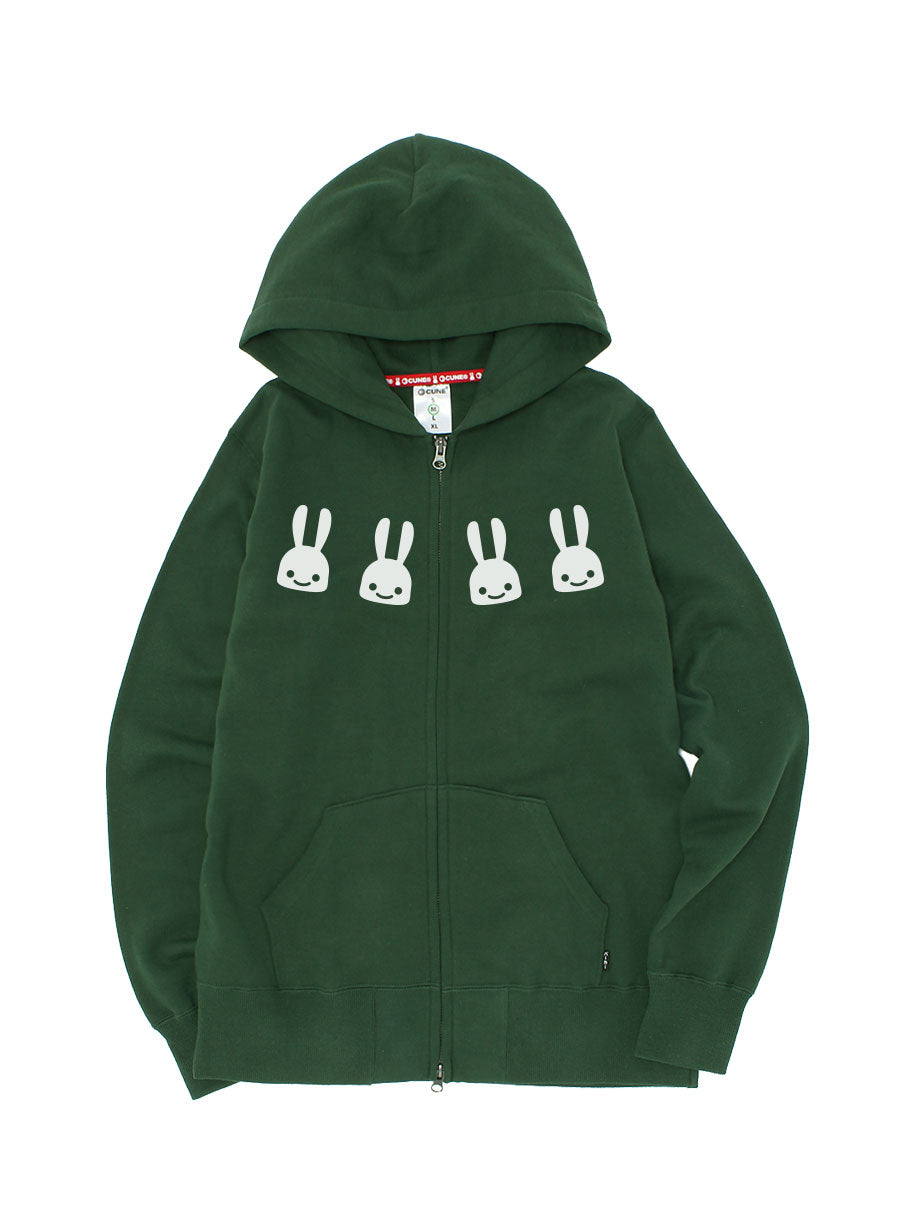 CUNE 復刻ZIPパーカー ウサギドクロ