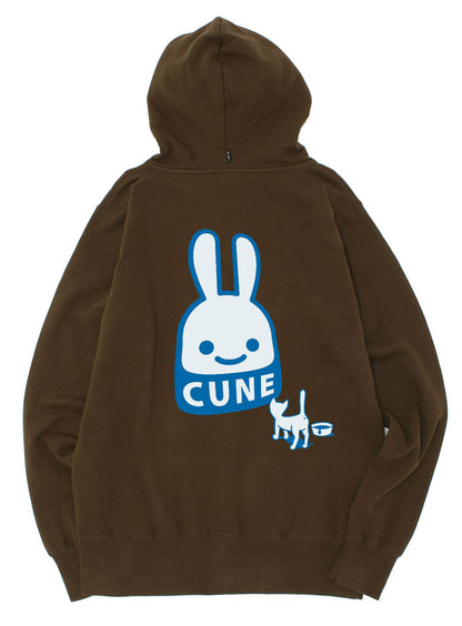 CUNE 復刻ZIPパーカー ネコとウサギ