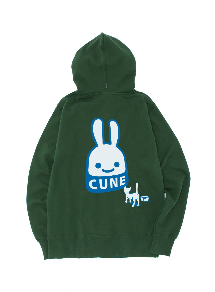 CUNE 復刻ZIPパーカー ネコとウサギ
