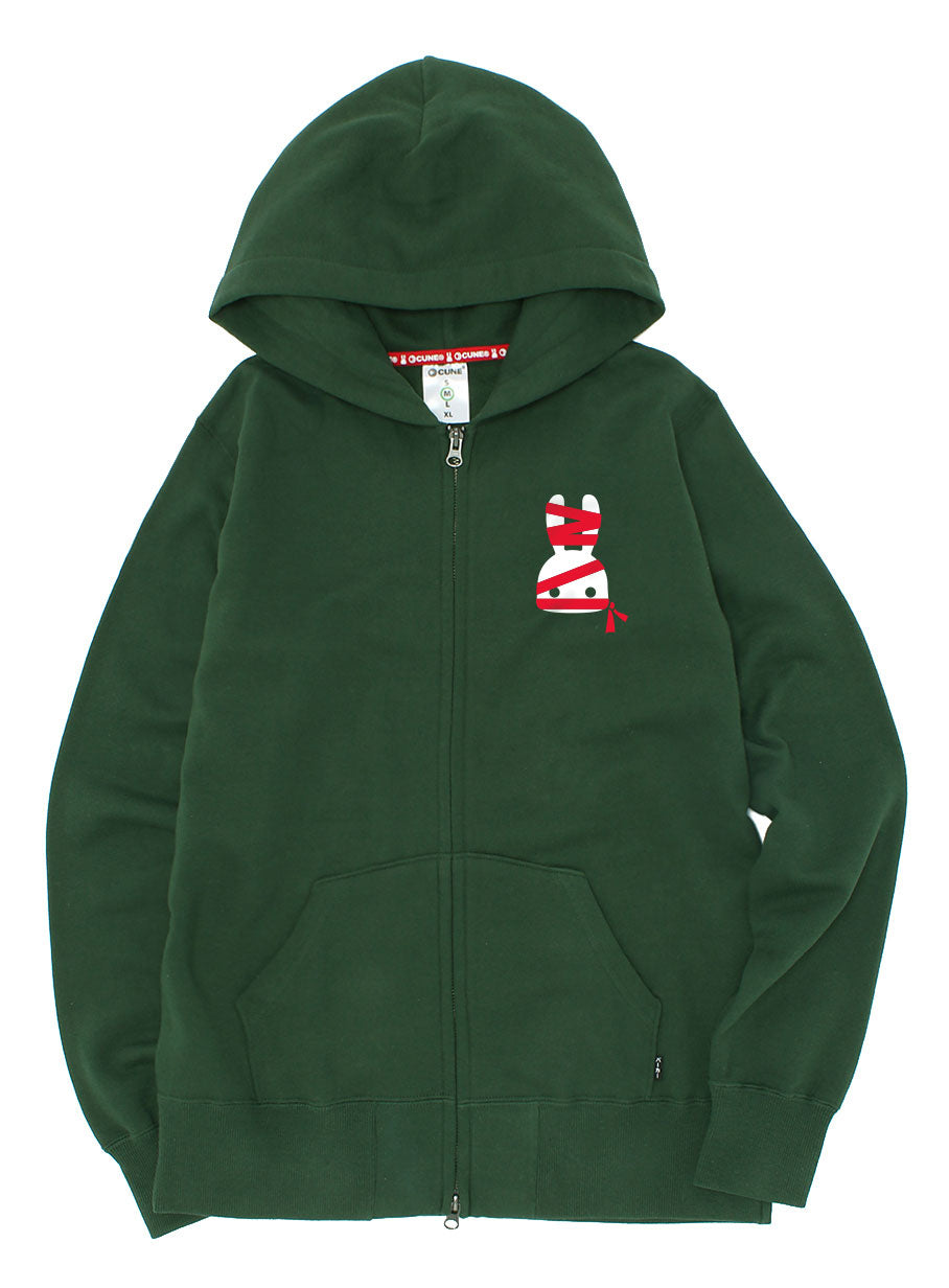 CUNE 復刻ZIPパーカー リボン