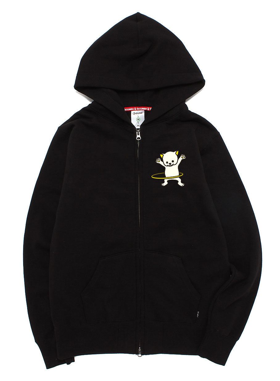 CUNE 復刻ZIPパーカーフラフープ