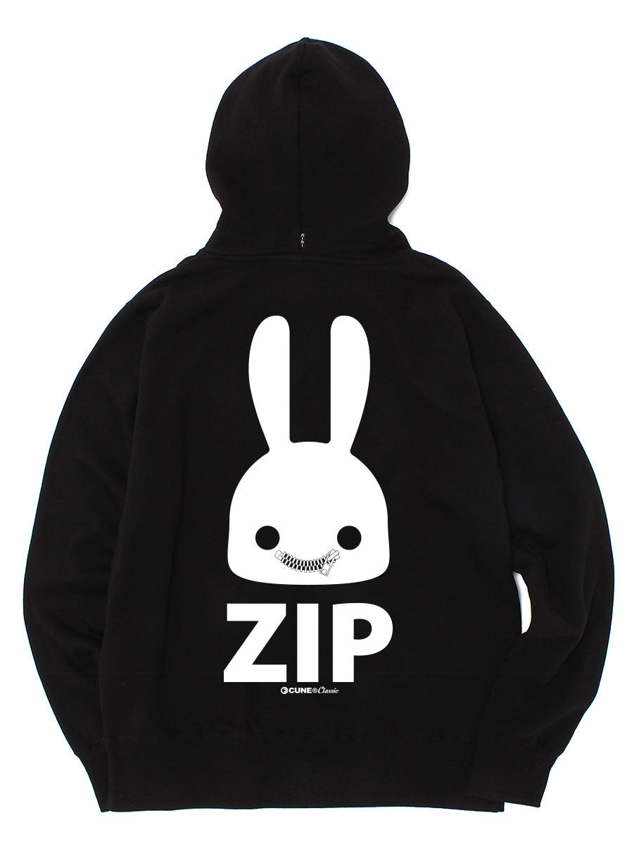 CUNE ウサギプリントジャケット カーキ テープジップジャケット キューン CUNE 復刻ZIPパーカー ZIP
