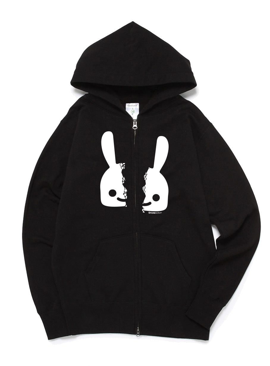 CUNE 復刻ZIPパーカー 真っ二つ
