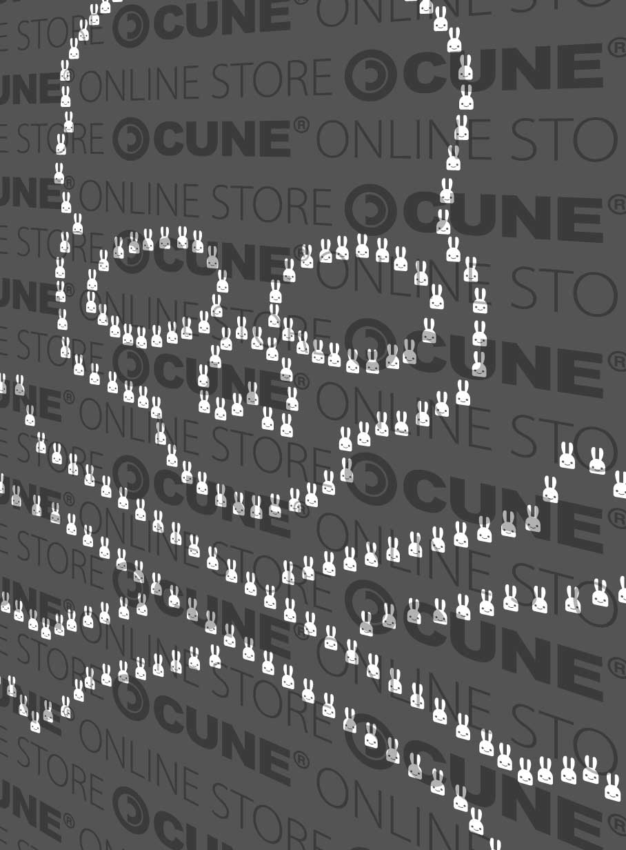 CUNE復刻 LADIES Tシャツ ウサギドクロ