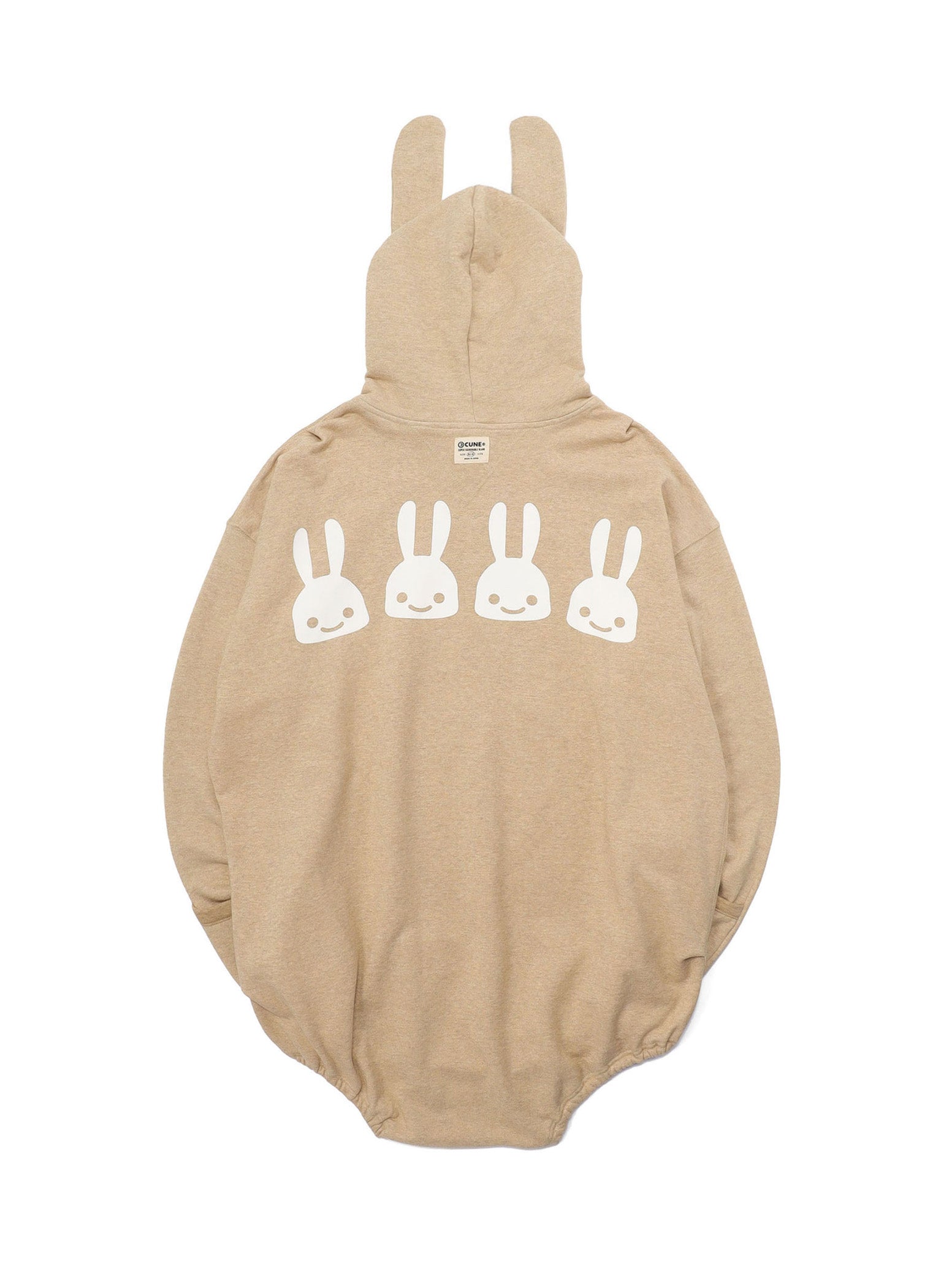 CUNE パーカー 耳付き size3 CUNE 復刻ZIPパーカー 脳みそ