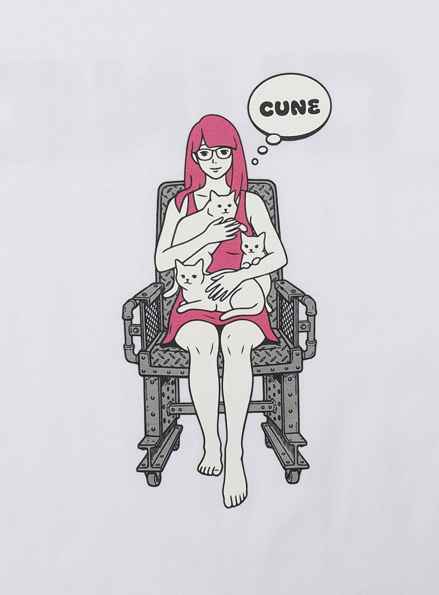 S/S Tee 女と猫