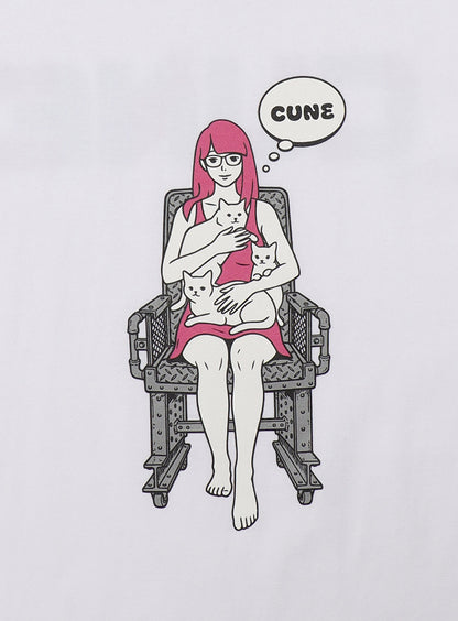 S/S Tee 女と猫