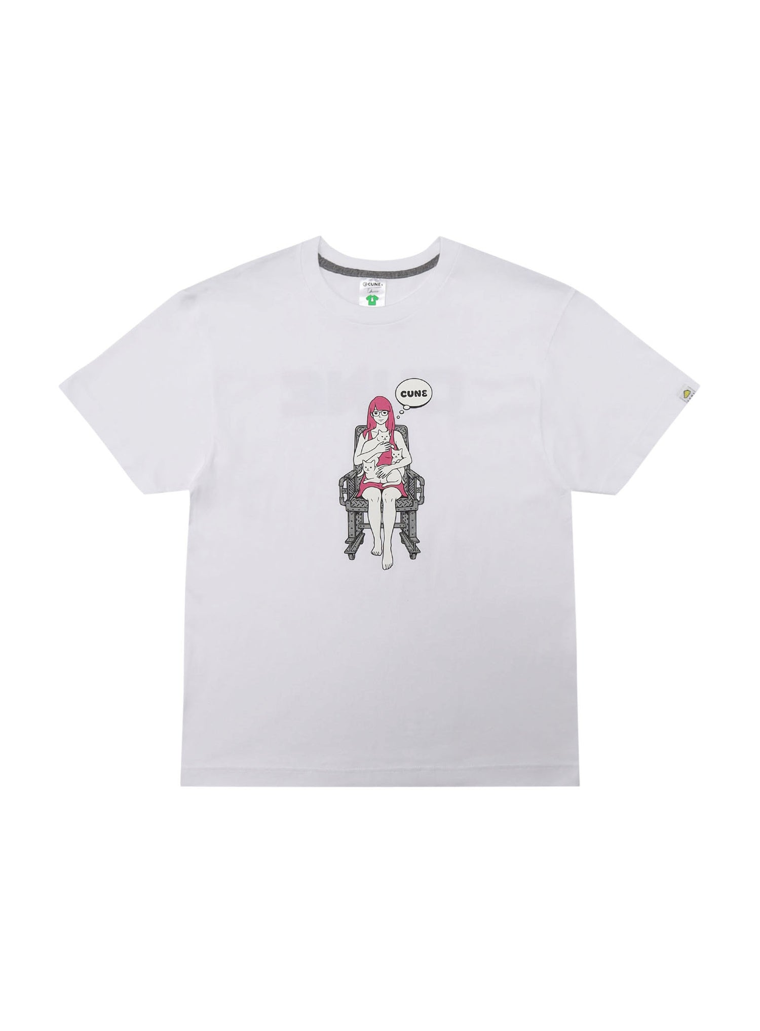 S/S Tee 女と猫