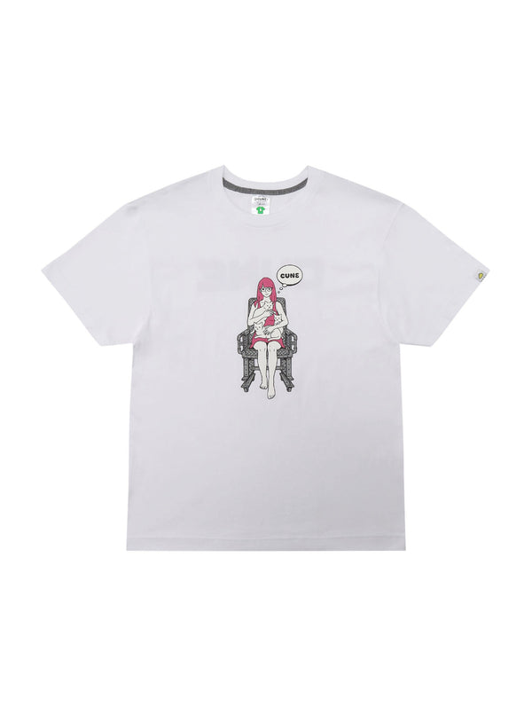 S/S Tee 女と猫