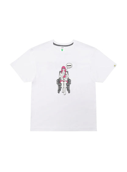 S/S Tee 女と猫