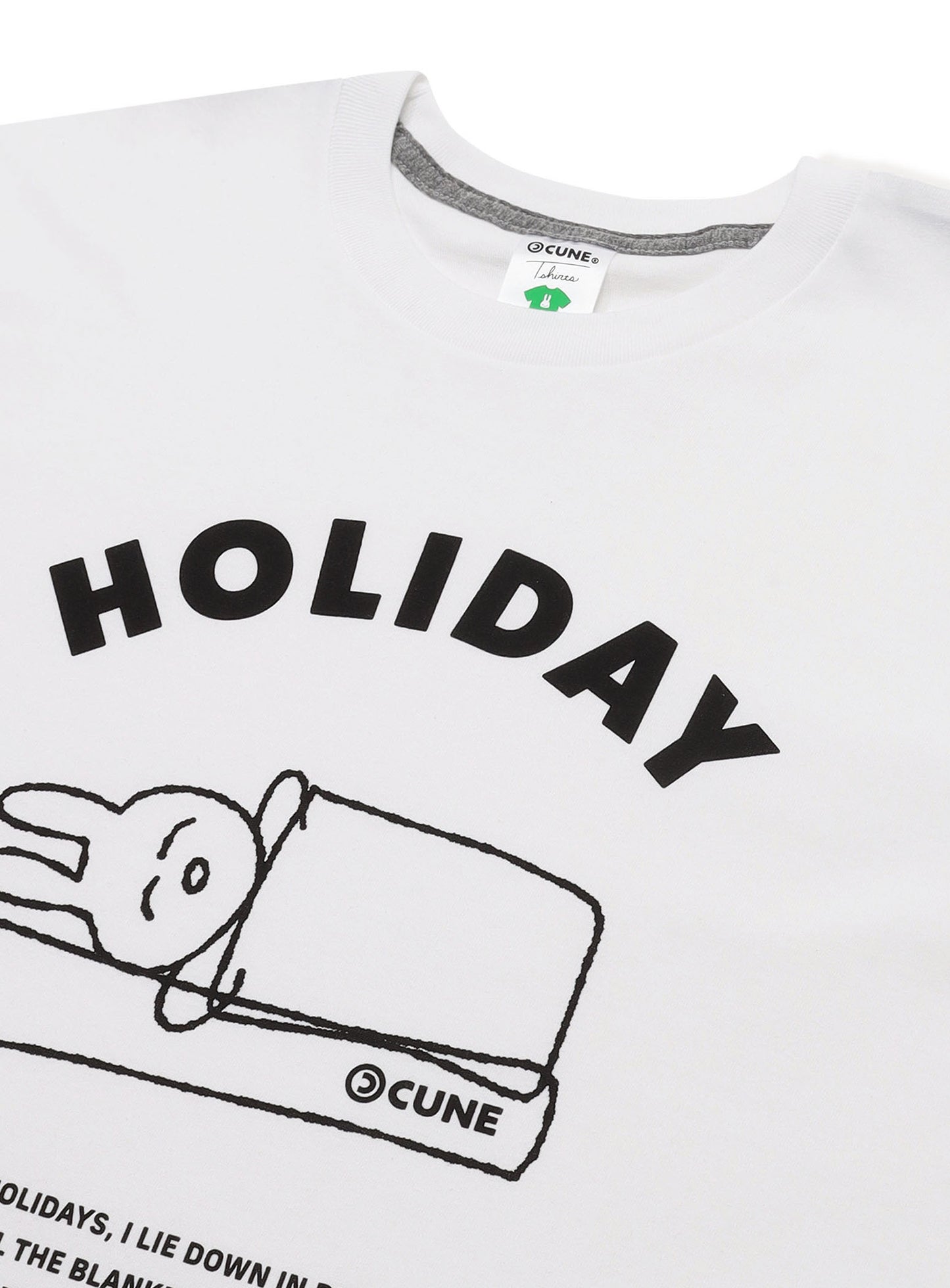 S/S Tee 横になって目をつぶる