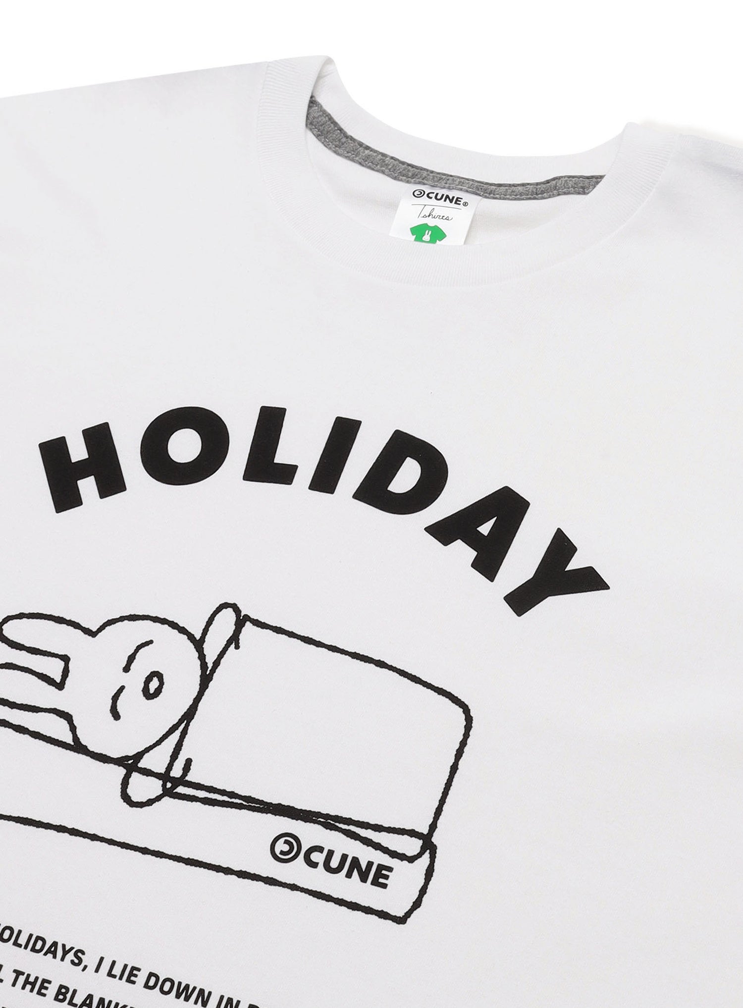 S/S Tee 横になって目をつぶる
