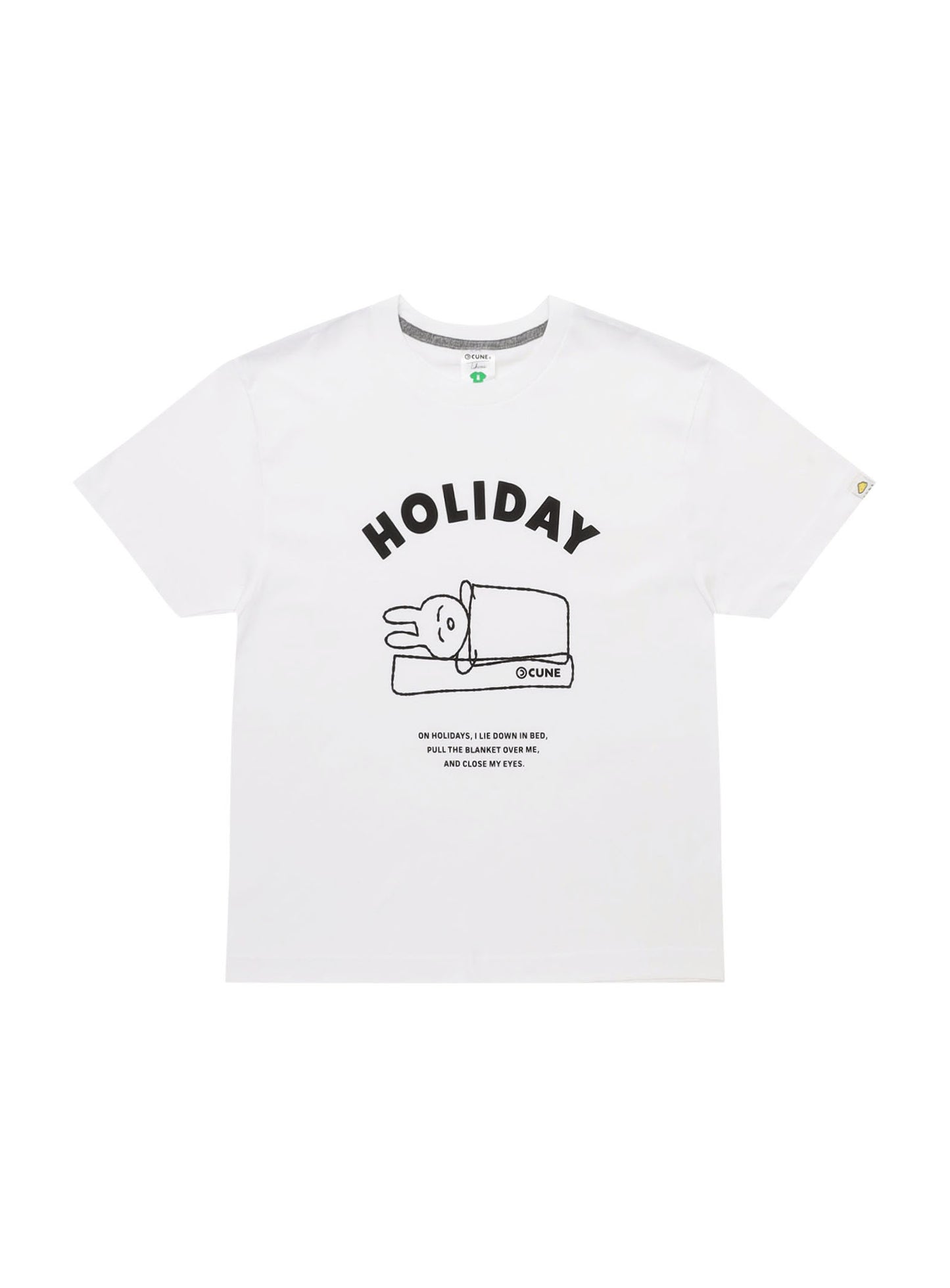 S/S Tee 横になって目をつぶる