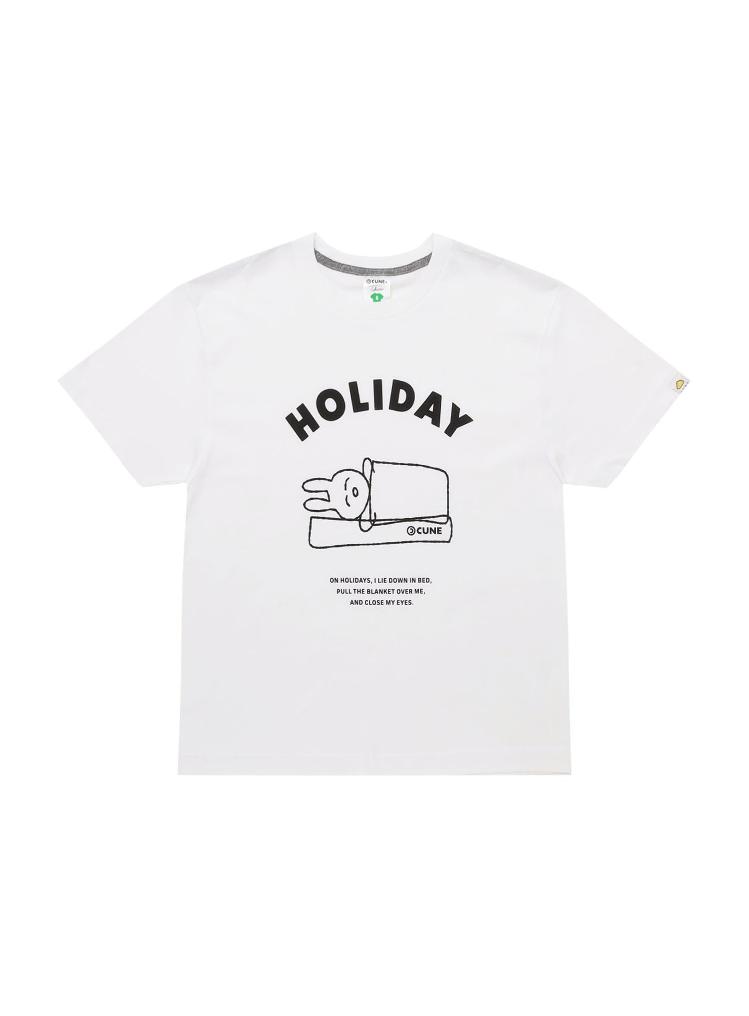 S/S Tee 横になって目をつぶる