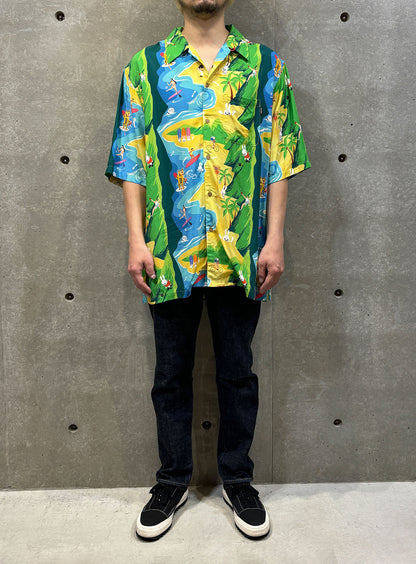 屋外スポーツアロハシャツ