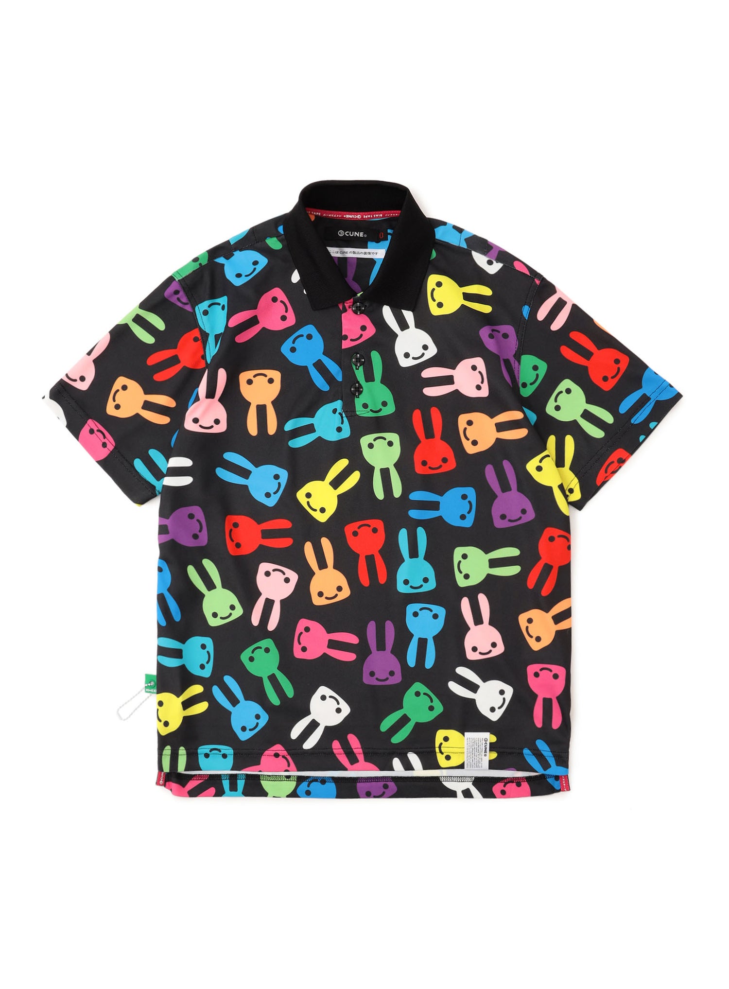 ＜CUNE GOLF＞ カラフルウサギゴルフポロシャツ