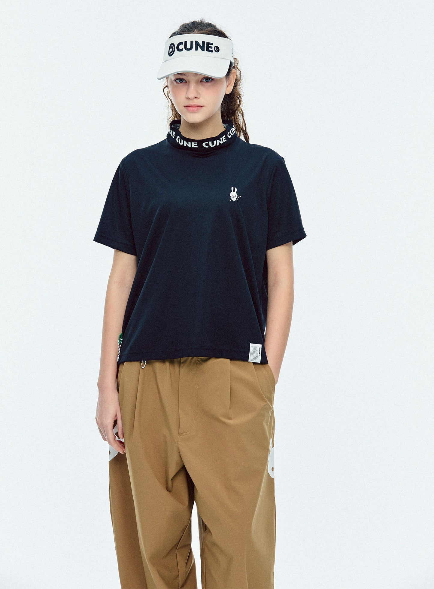 ＜CUNE GOLF＞ モックネックTシャツ