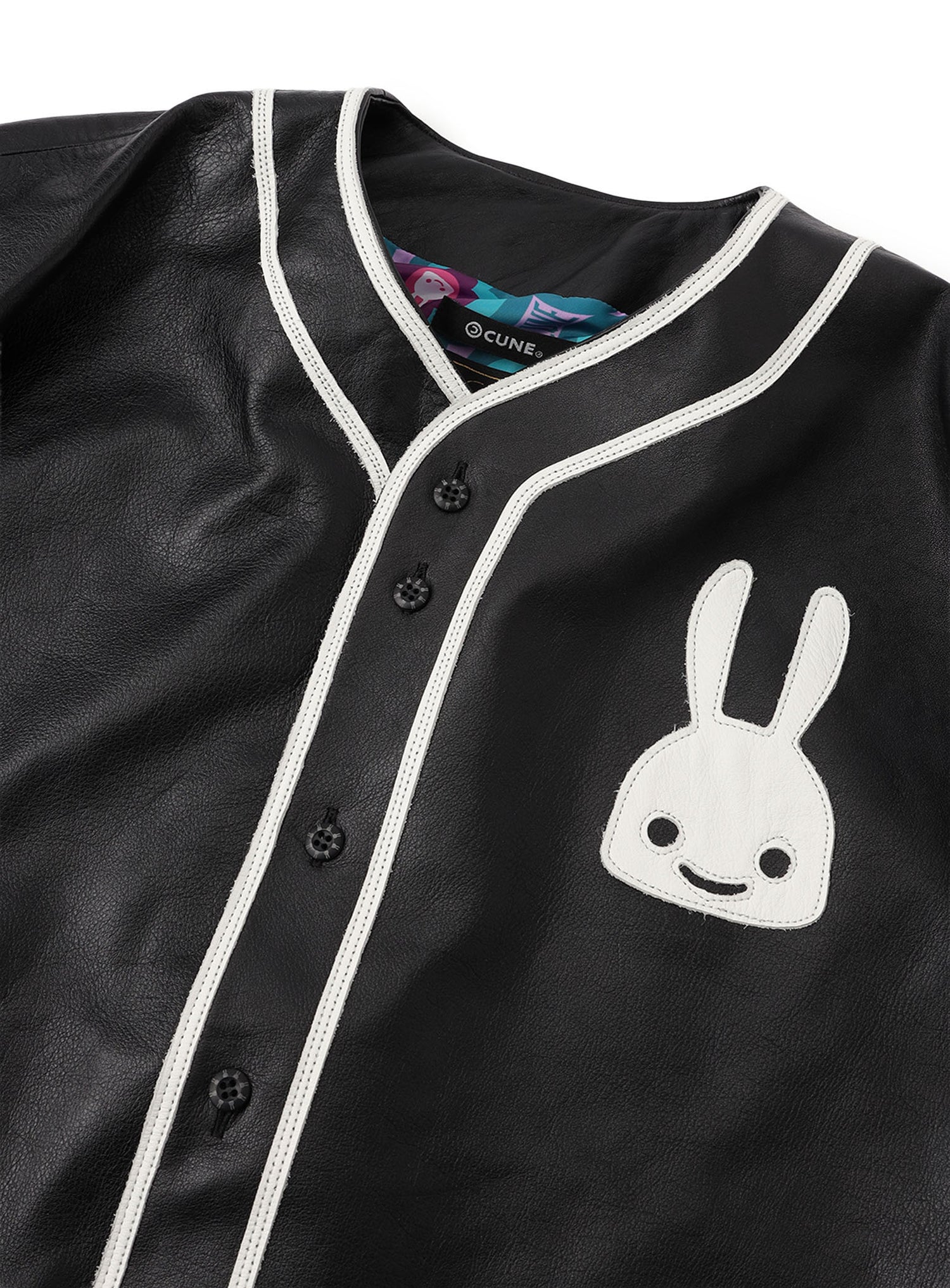 レザーベースボールシャツ
