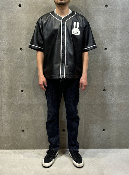 レザーベースボールシャツ