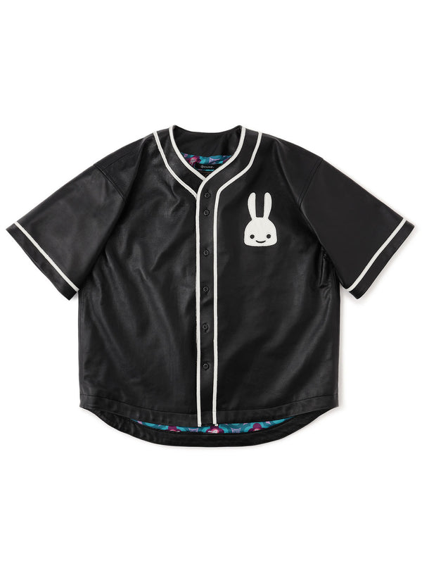 レザーベースボールシャツ