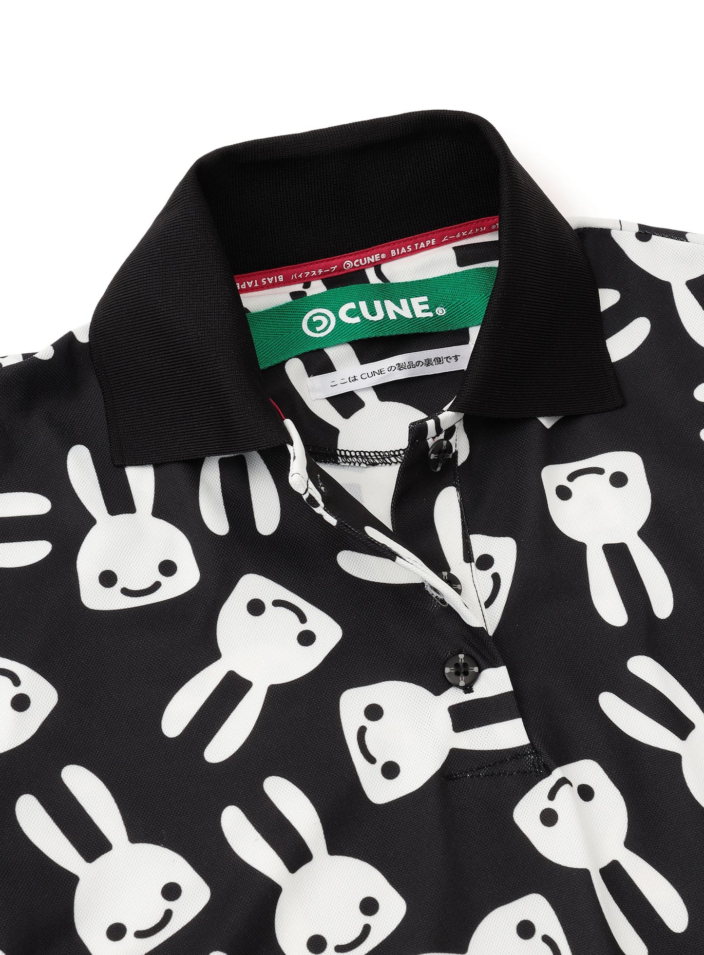 ＜CUNE GOLF＞ モノクロウサギゴルフポロワンピース