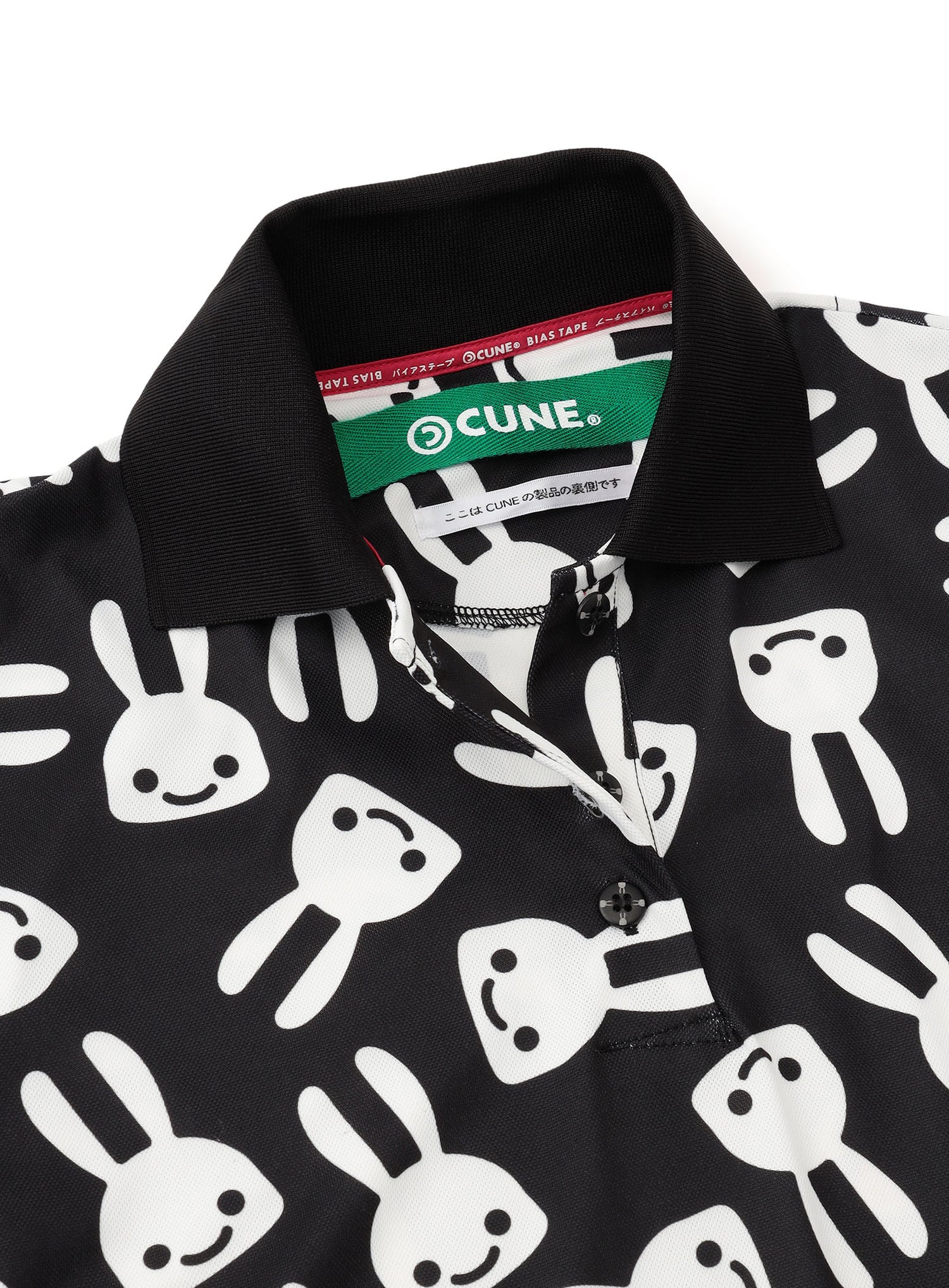 ＜CUNE GOLF＞ モノクロウサギゴルフポロワンピース