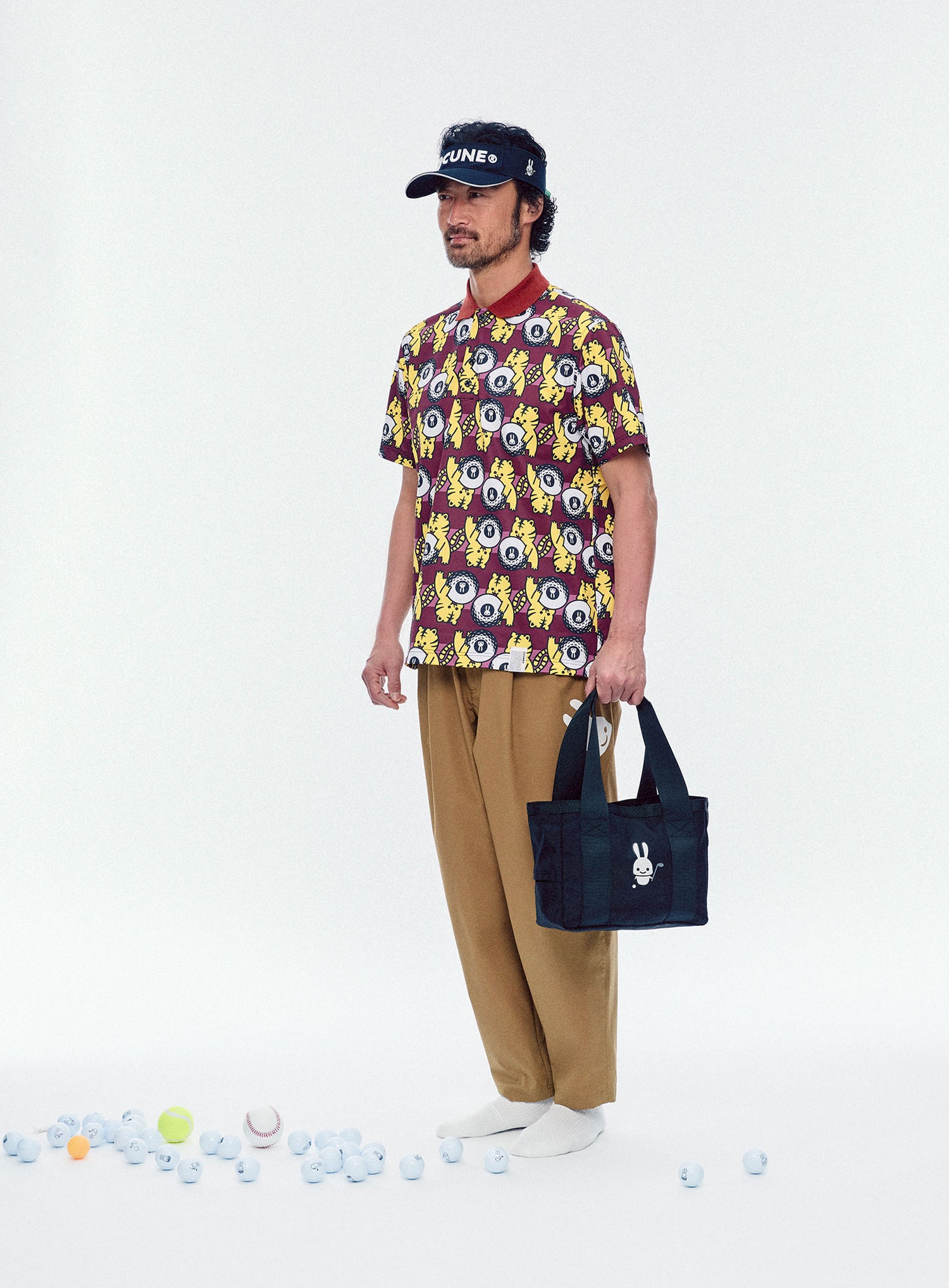 ＜CUNE GOLF＞ ストレッチワイドゴルフパンツ