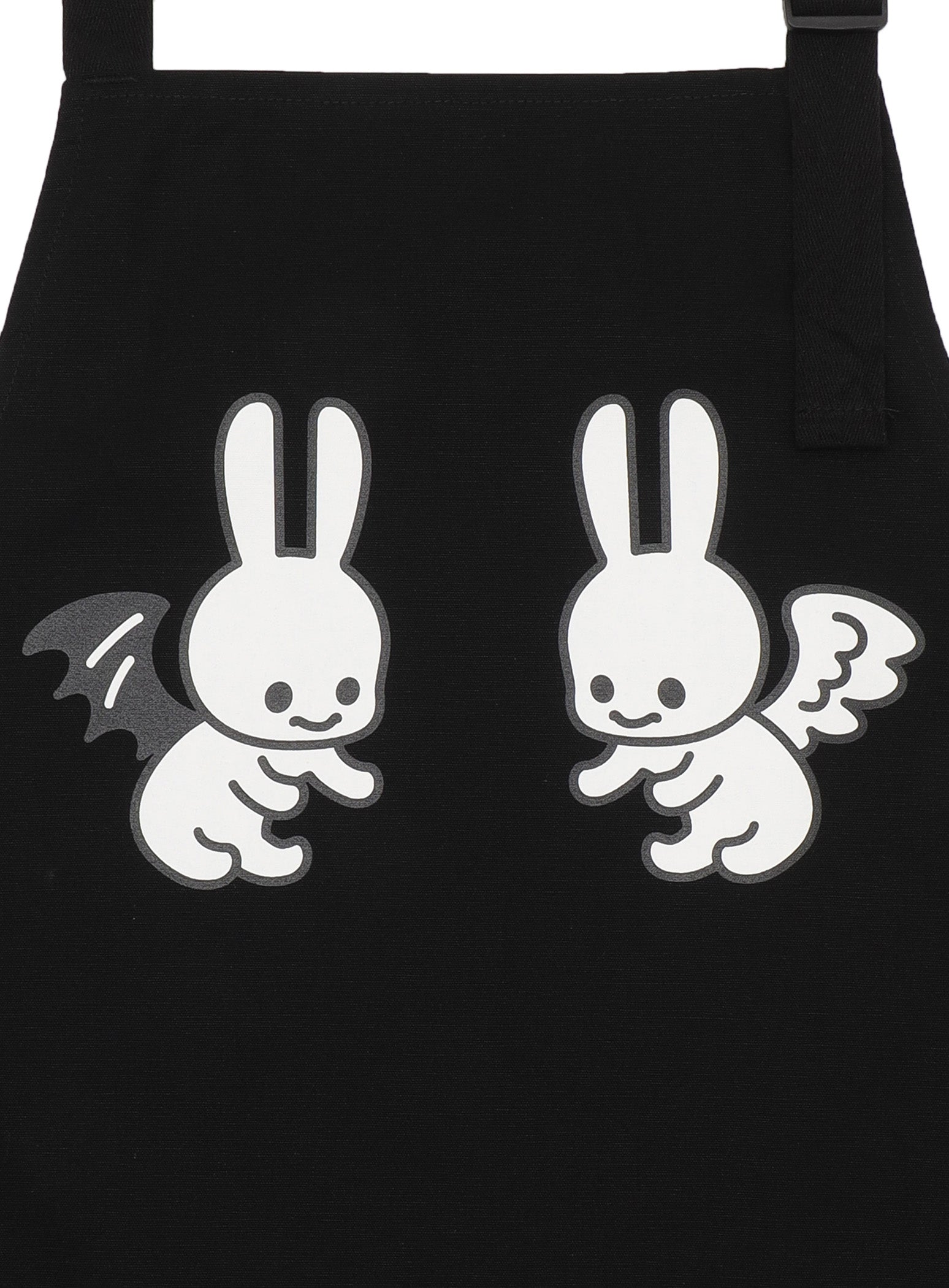 CUNE ウサギプリントエプロン ONE SIZE CUNE APRON 天使と悪魔