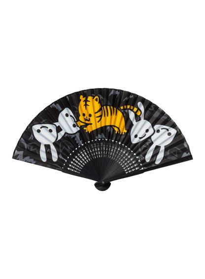 竹と布の扇子 とらちゃん2