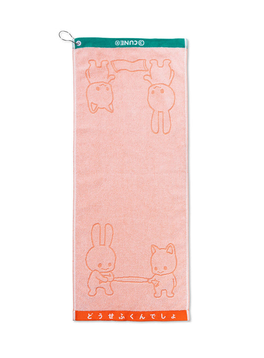 フェイスタオル うさちゃんとねこちゃん