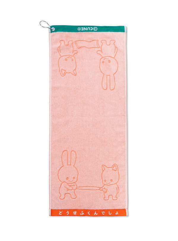 フェイスタオル うさちゃんとねこちゃん