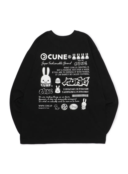 L/S Tee ロゴと文章