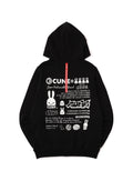 CUNE ZIP PARKA ロゴと文章