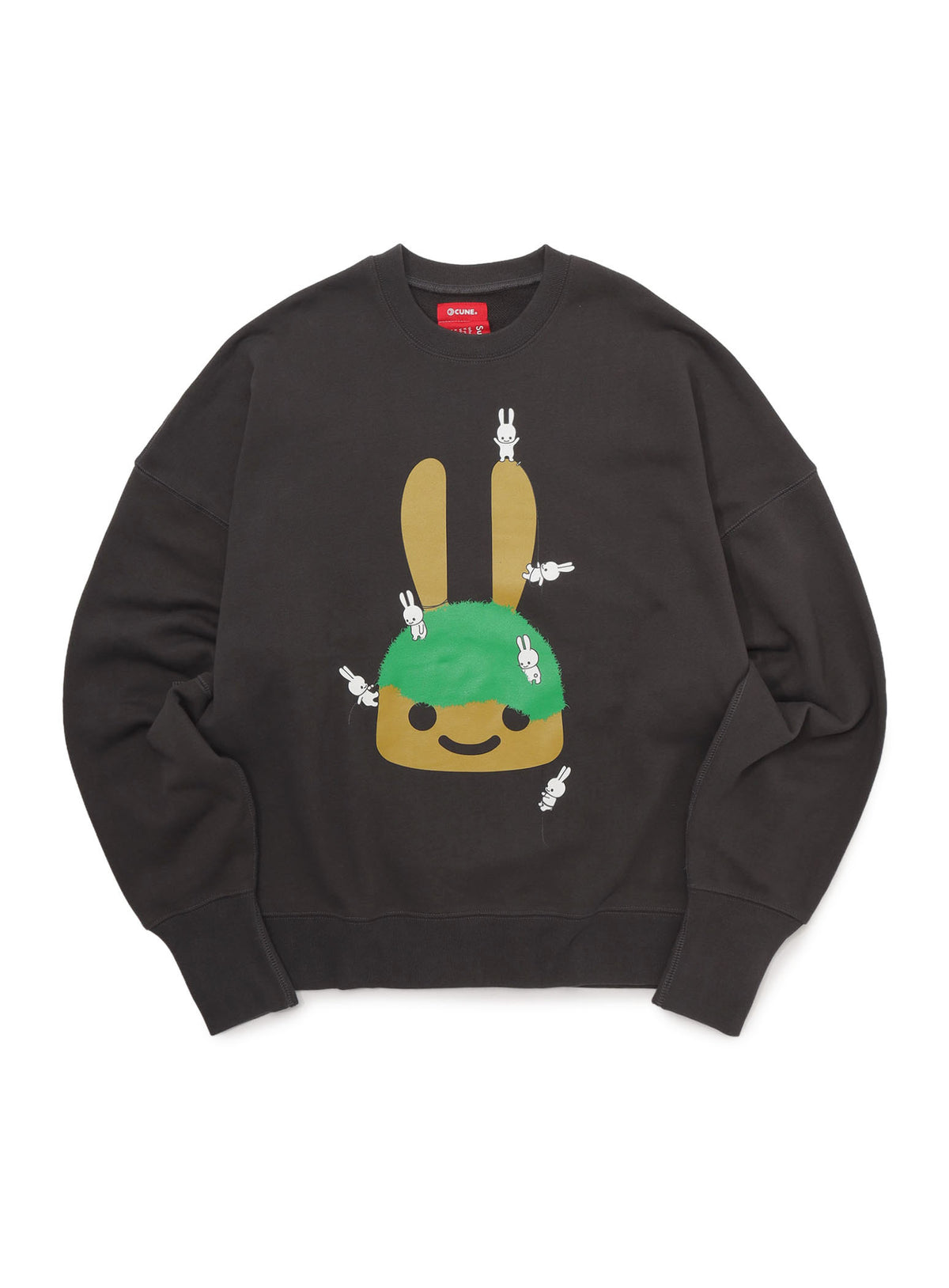 ヘヴィウェイトビッグクルーネックスウェット ウサギ登り