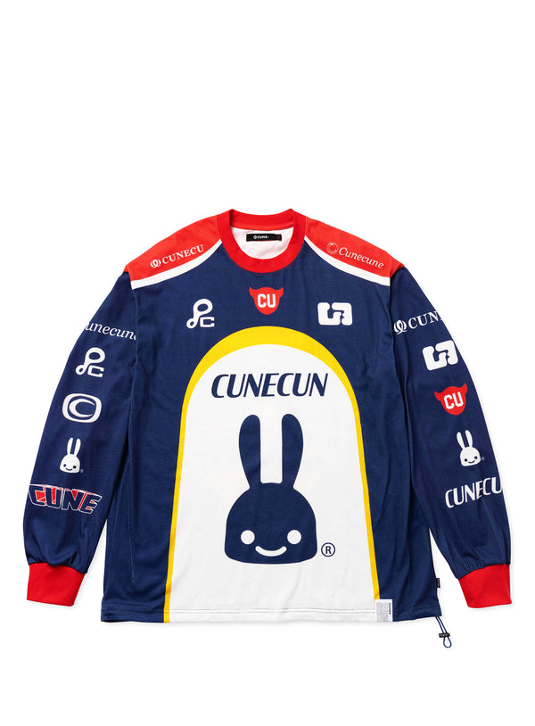 ユニフォーム風ロングスリーブカットソー