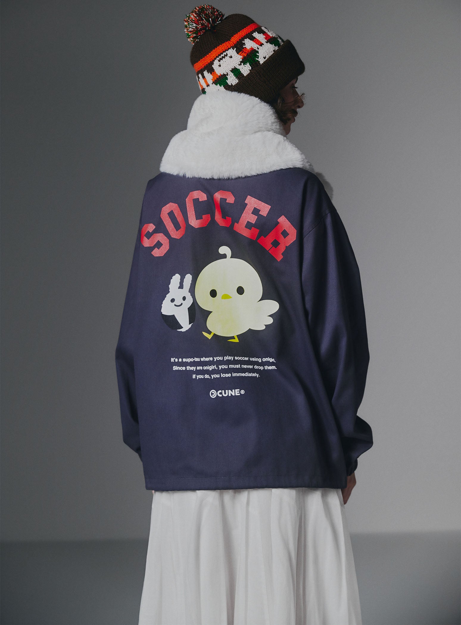ツイルコーチジャケット おにぎりサッカー – CUNE
