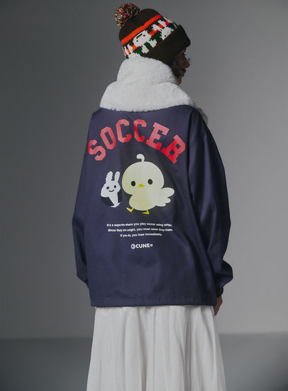 ツイルコーチジャケット おにぎりサッカー