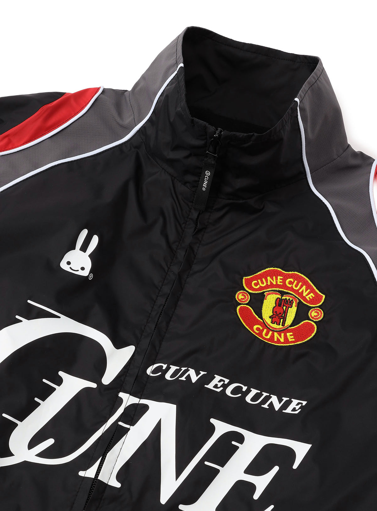 TEAM CUNE ナイロントラックジャケット BLACK