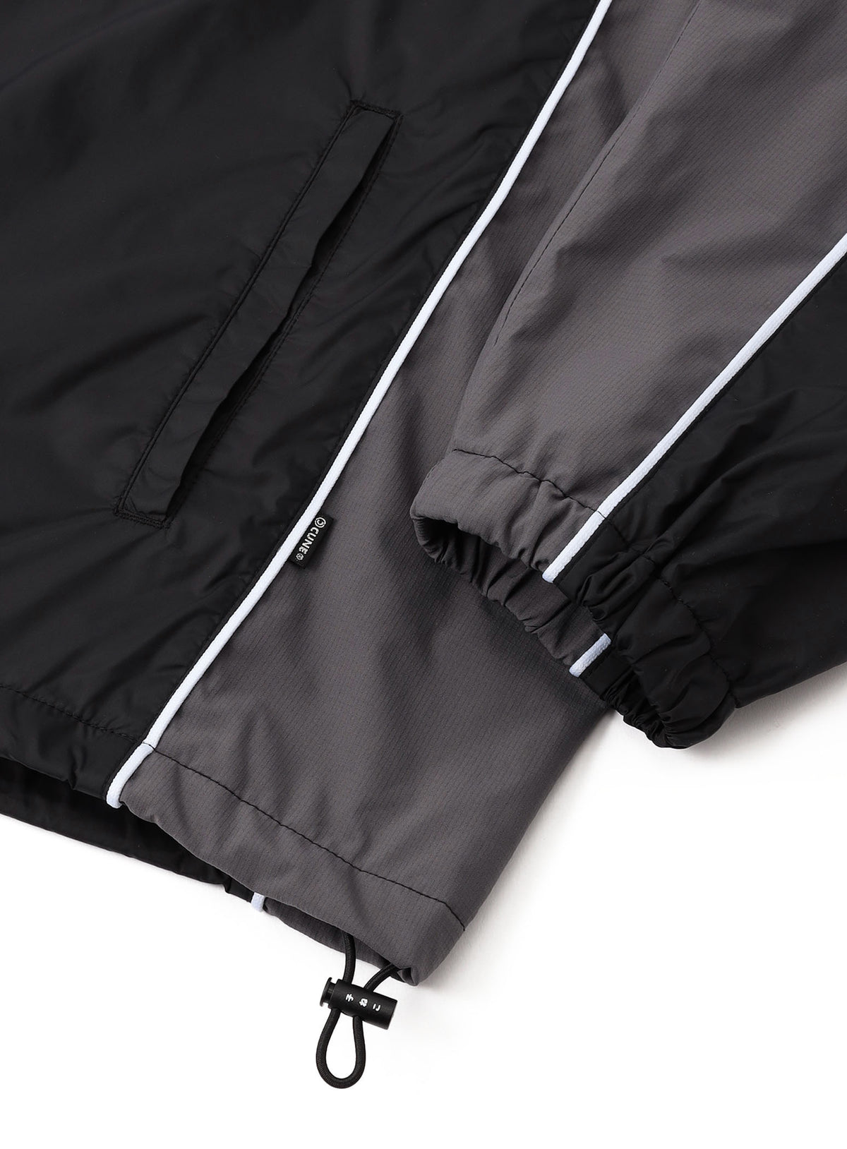 TEAM CUNE ナイロントラックジャケット BLACK