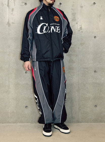 TEAM CUNE ナイロントラックジャケット BLACK
