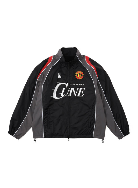 TEAM CUNE ナイロントラックジャケット BLACK
