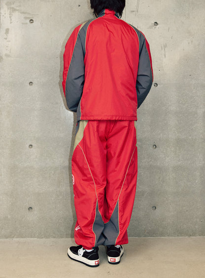 TEAM CUNE ナイロントラックジャケット RED