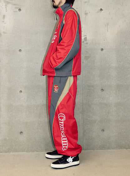 TEAM CUNE ナイロントラックジャケット RED