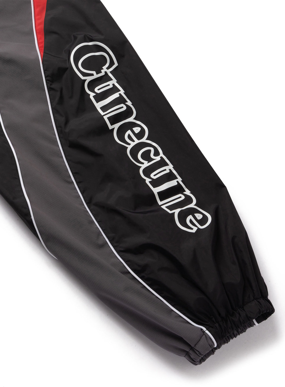 TEAM CUNE ナイロンワイドトラックパンツ BLACK