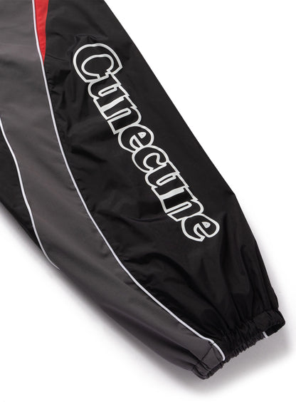 TEAM CUNE ナイロンワイドトラックパンツ BLACK