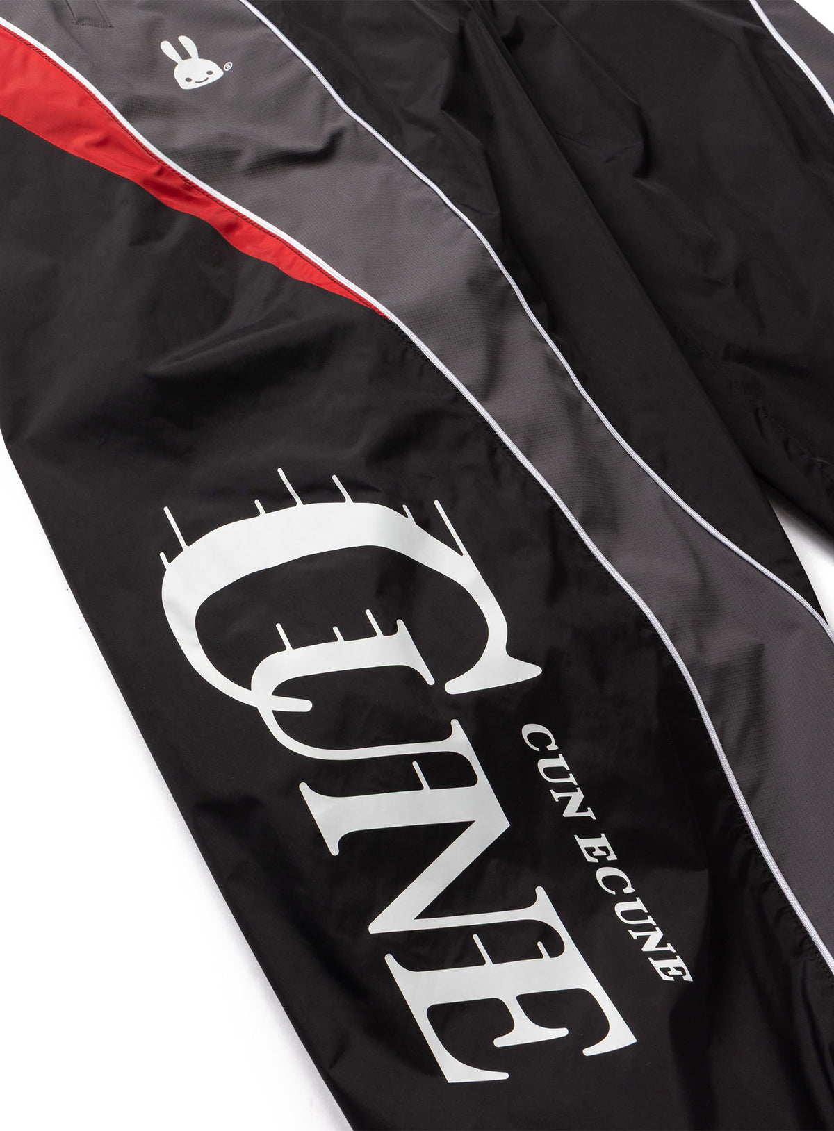 TEAM CUNE ナイロンワイドトラックパンツ BLACK