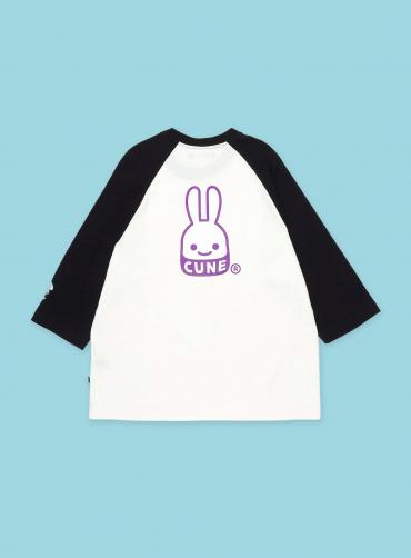 犬と人 人のラグランTシャツ CUNEウサギ